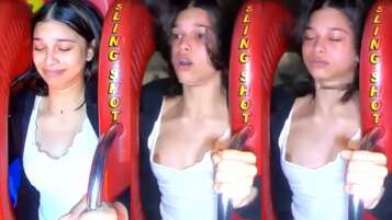 Slingshot ride lumuwa ang utong
